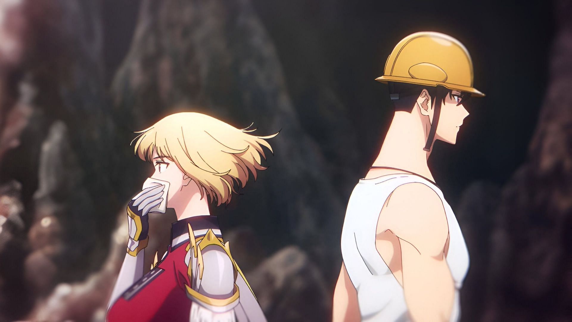 Cha Hae-in and Sung Jinwoo as seen in Solo Leveling anime (Image via A-1 Pictures)